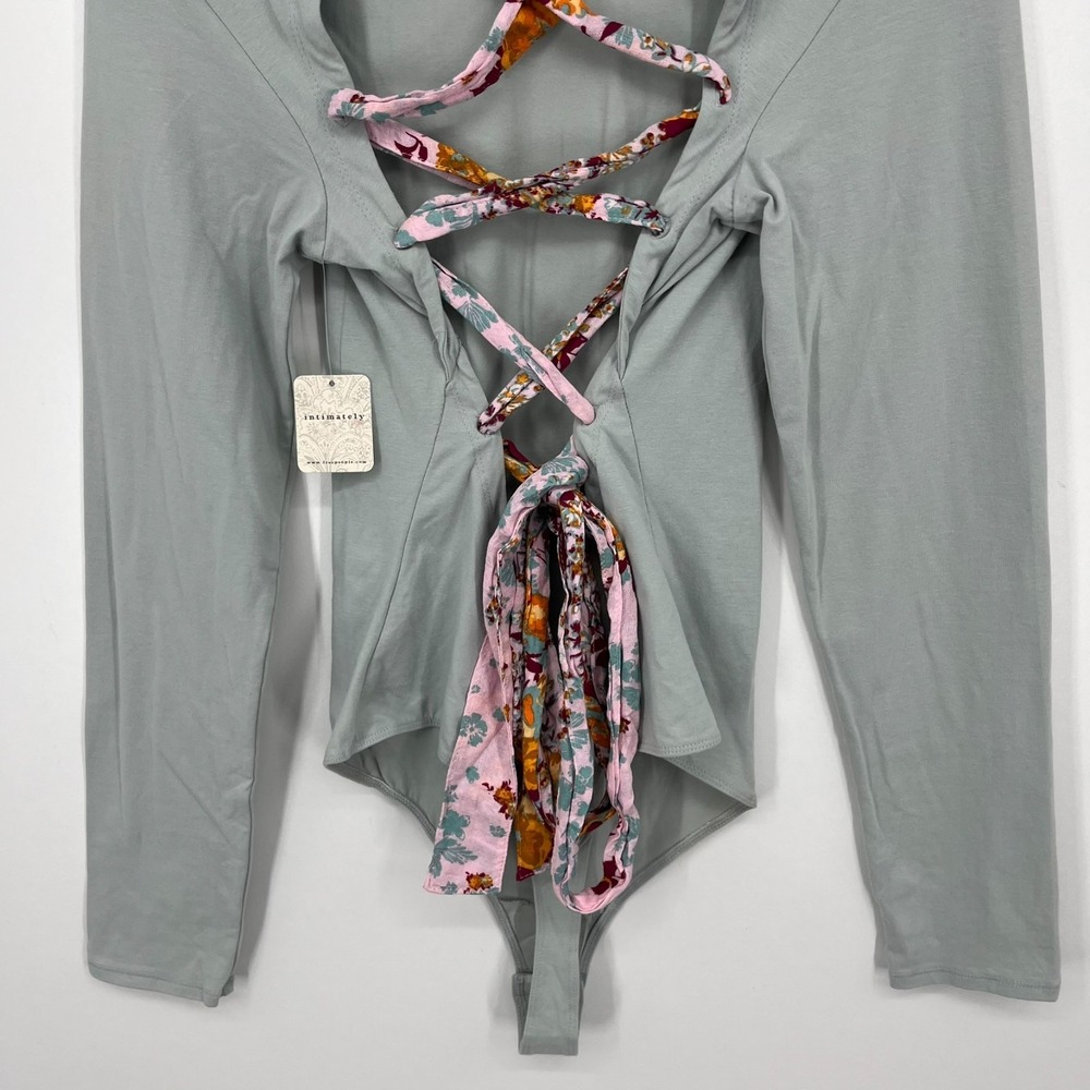 Intimately Free People Mercury Straps In The Back Bodysuit Women's XL Gray New - Picture 7 of 10